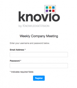 Secure video sharing with Knovio Guest Lists