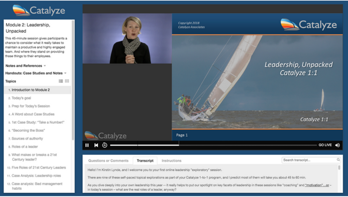 Customizable templates for Live Webcasting